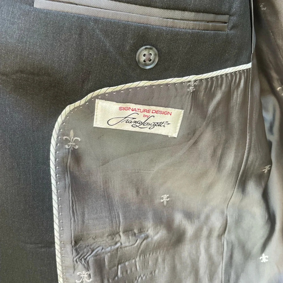 Franco‎ Lanzetti Dark Grey Men’s Blazer Sport Coat 44L excellent condition - Picture 5 of 14